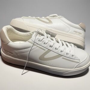 Tretorn Classic White and Cream Sneakers